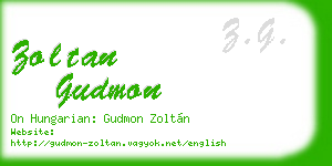 zoltan gudmon business card